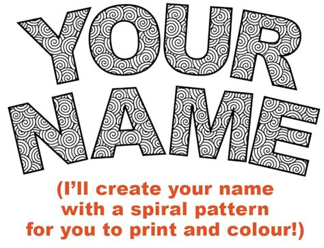 design your name and print.